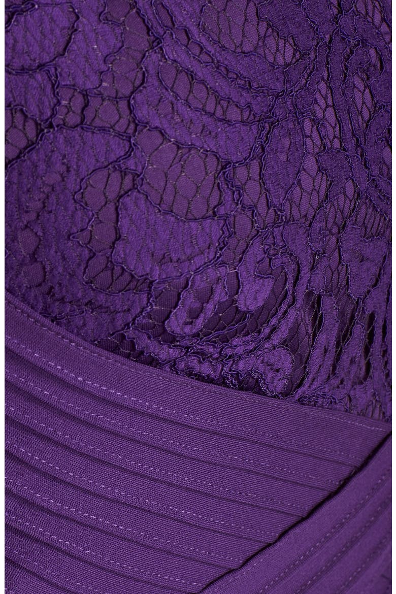 Crisscross Waist Lace Sheath Dress, Alternate, color, DEEP AMETHYST