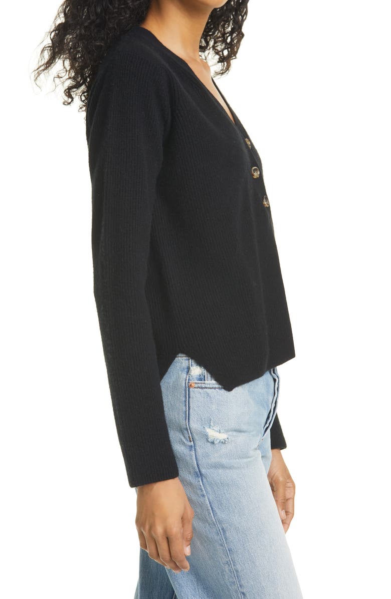 La Ligne Ribbed Cashmere Henley Sweater, Alternate, color,