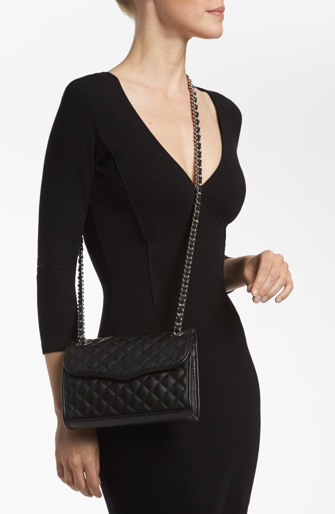 Rebecca Minkoff 'Quilted Mini Affair' Convertible Crossbody Bag, Alternate, color, 