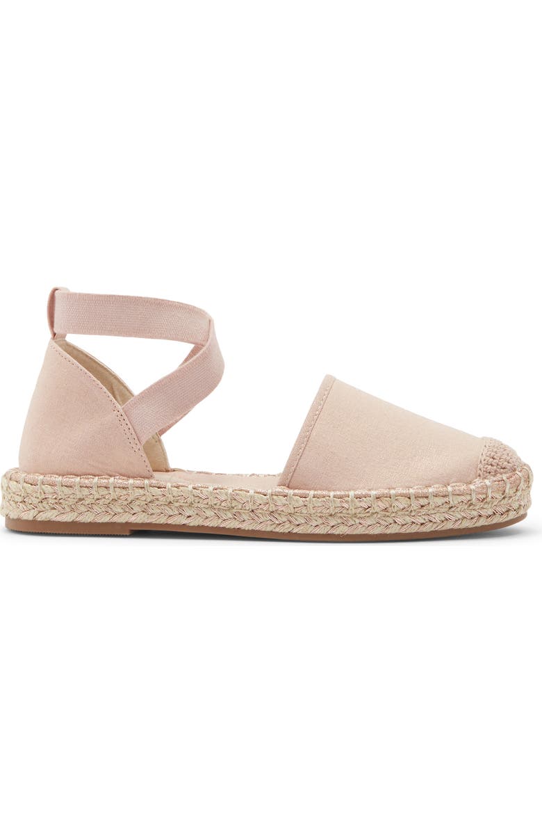 Reaction Kenneth Cole Beech Espadrille Flat, Alternate, color, Rose Metallic Fabric