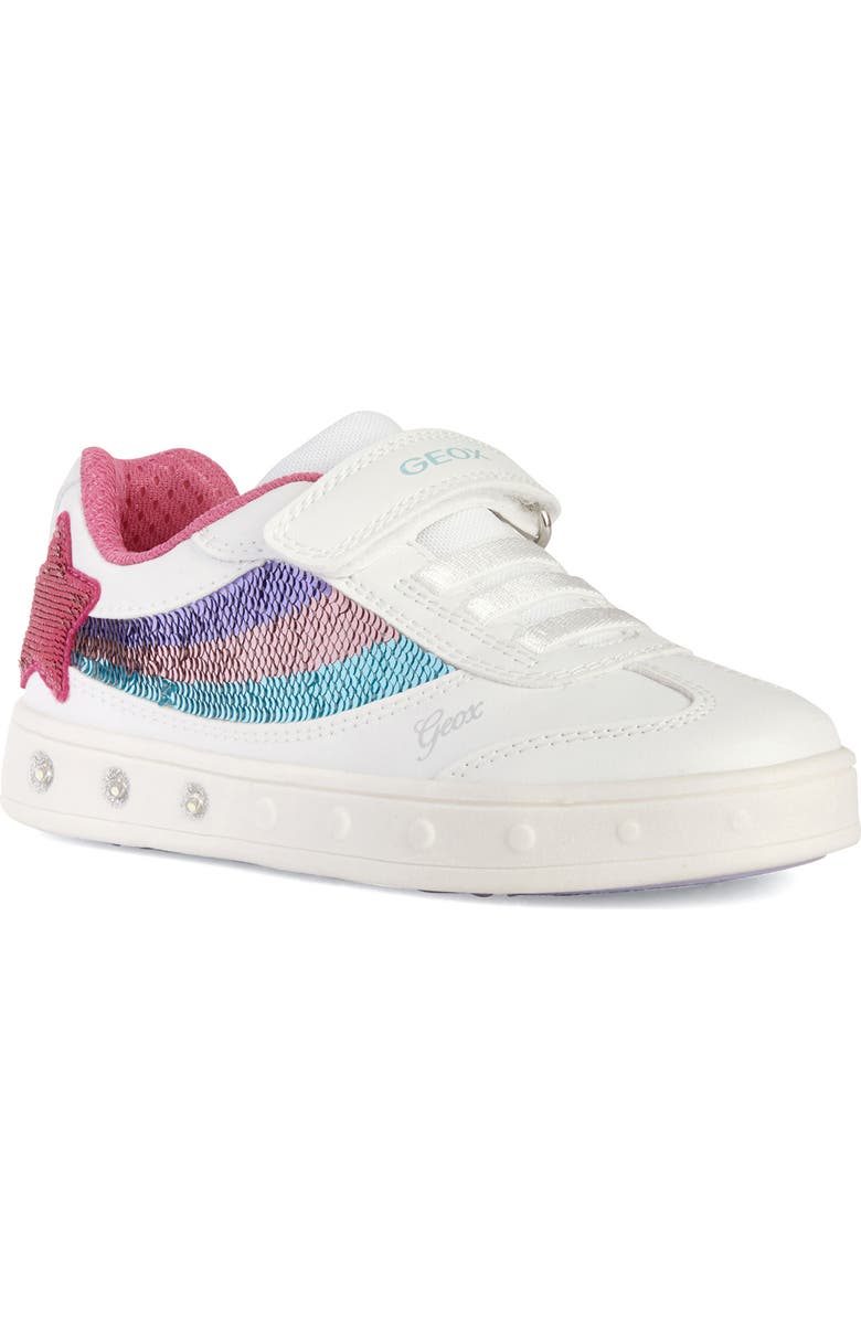 Geox Kids' Skylin Light-Up Sneaker, Main, color,