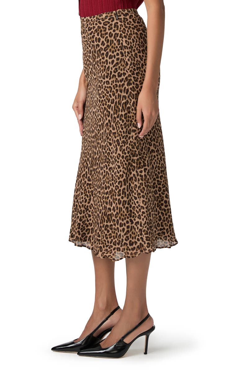 PAIGE Cicely Silk Midi Skirt, Alternate, color, Natural Multi