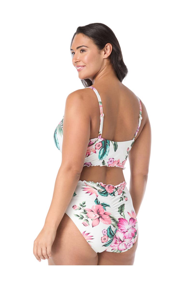 Lavish Crop Swim Top - C-Cup, Alternate, color, White Mlti