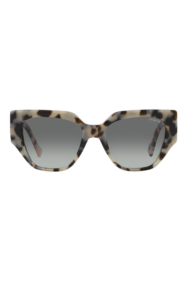 52mm Gradient Irregular Sunglasses, Main, color, GRADIENT GREY