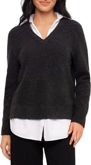 Karen Kane Layered V-Neck Sweater