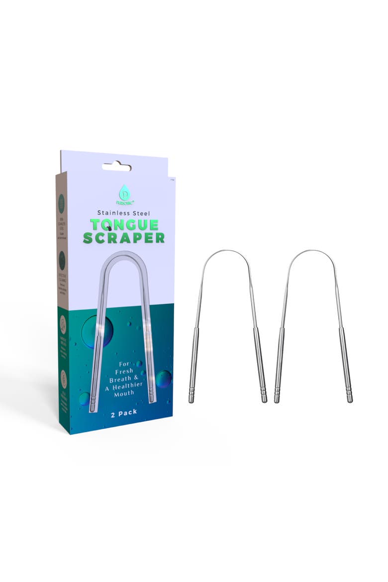 Stainless Steel Tongue Scraper, Main, color, Silver