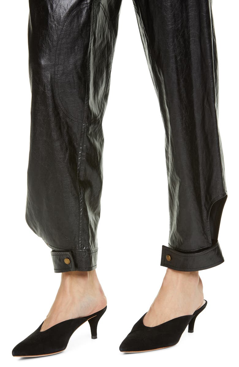 Rejina Pyo Leon Faux Leather Trousers, Alternate, color,