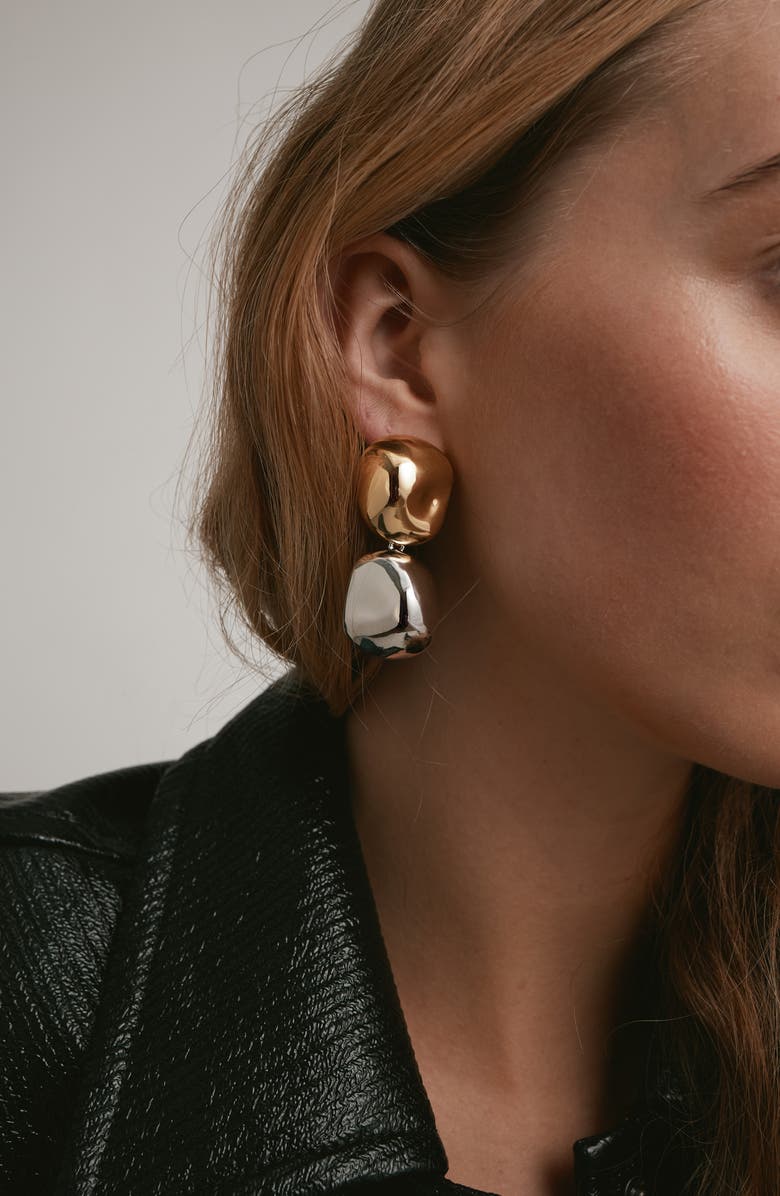 LELET NY Zoe Two-Tone Drop Earrings, Alternate, color, Mixed Metal