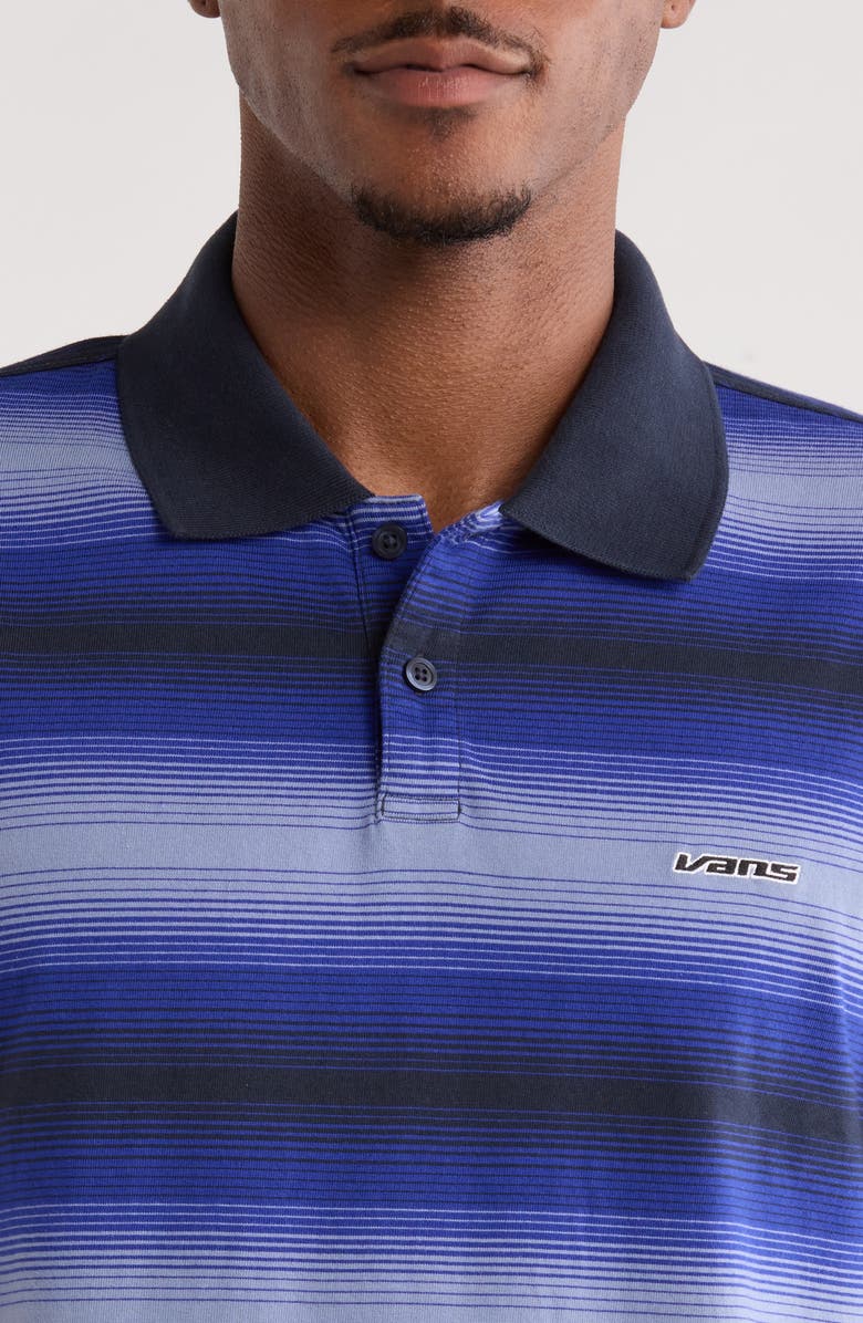 Vans Molino Shadow Stripe Cotton Polo, Alternate, color, Royal Cobalt