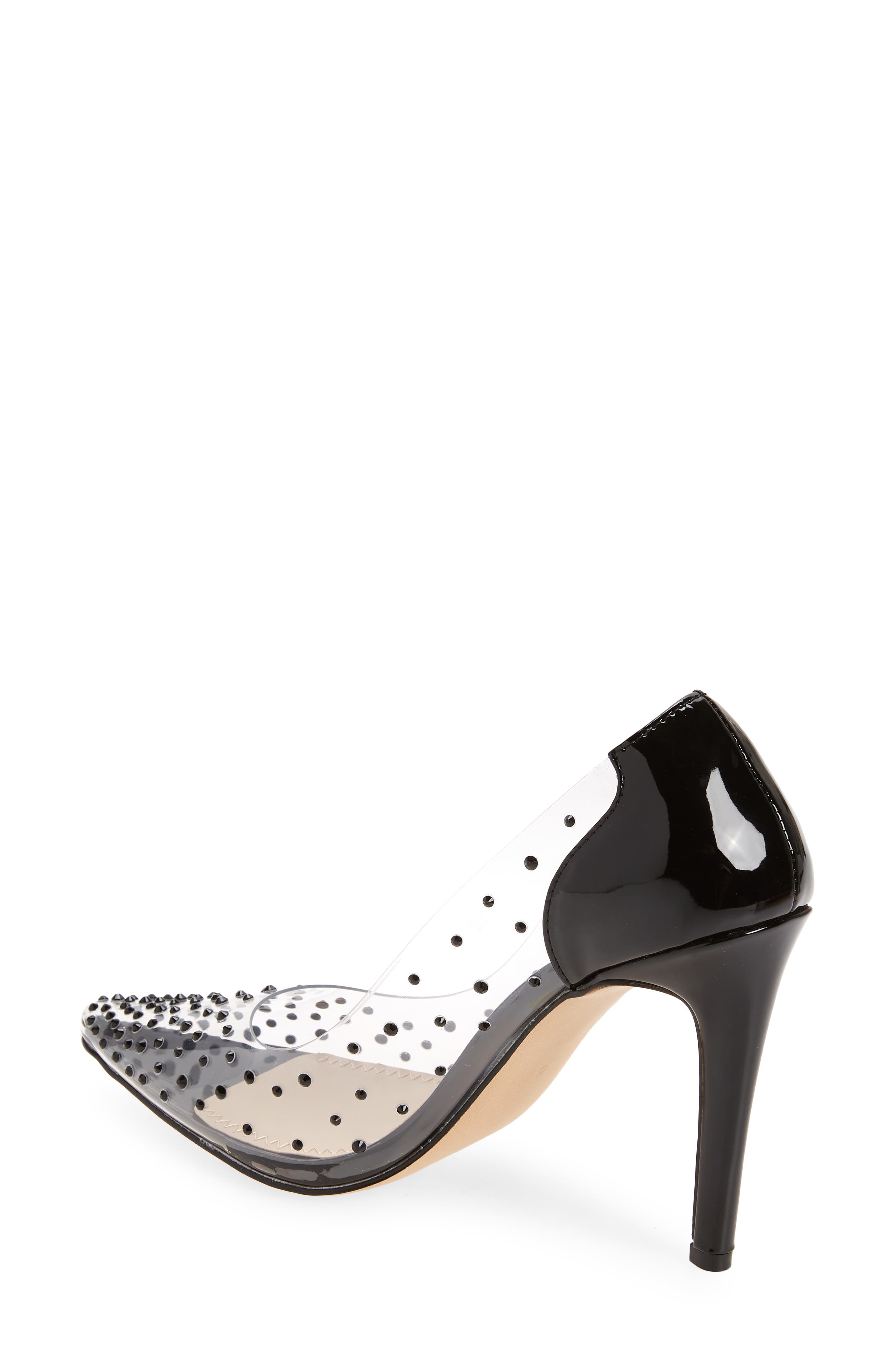 BP. Jennie Clear Stud Pointed Toe Pump, Alternate, color, 