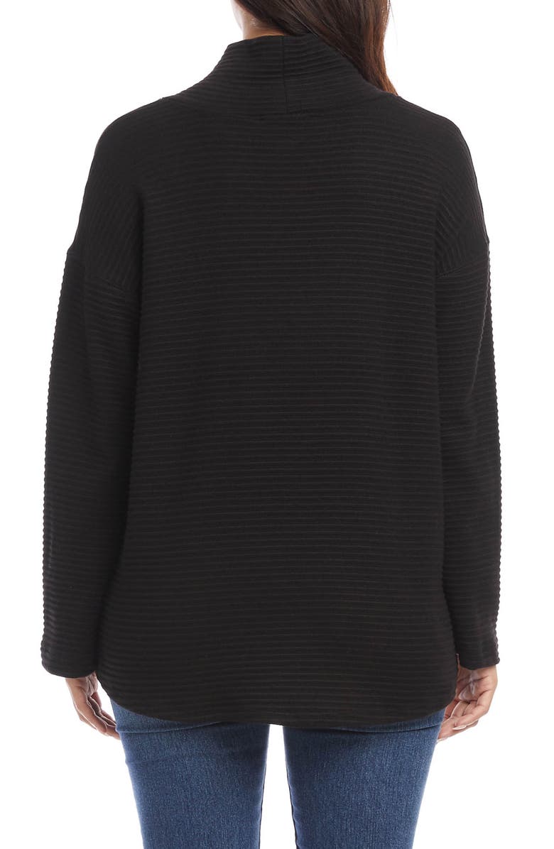 Karen Kane Ribbed Cowl Neck Sweater, Alternate, color, 