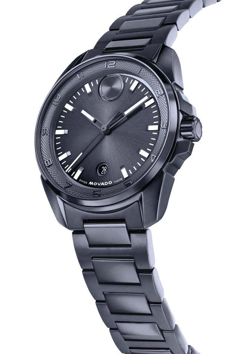 Bold Verso Bracelet Watch, Alternate, color, BLUE