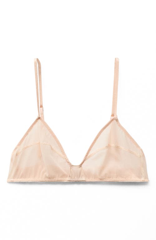 Shop Mango Semisheer Wireless Triangle Bra