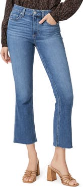 PAIGE Colette Raw Hem Crop Flare Jeans