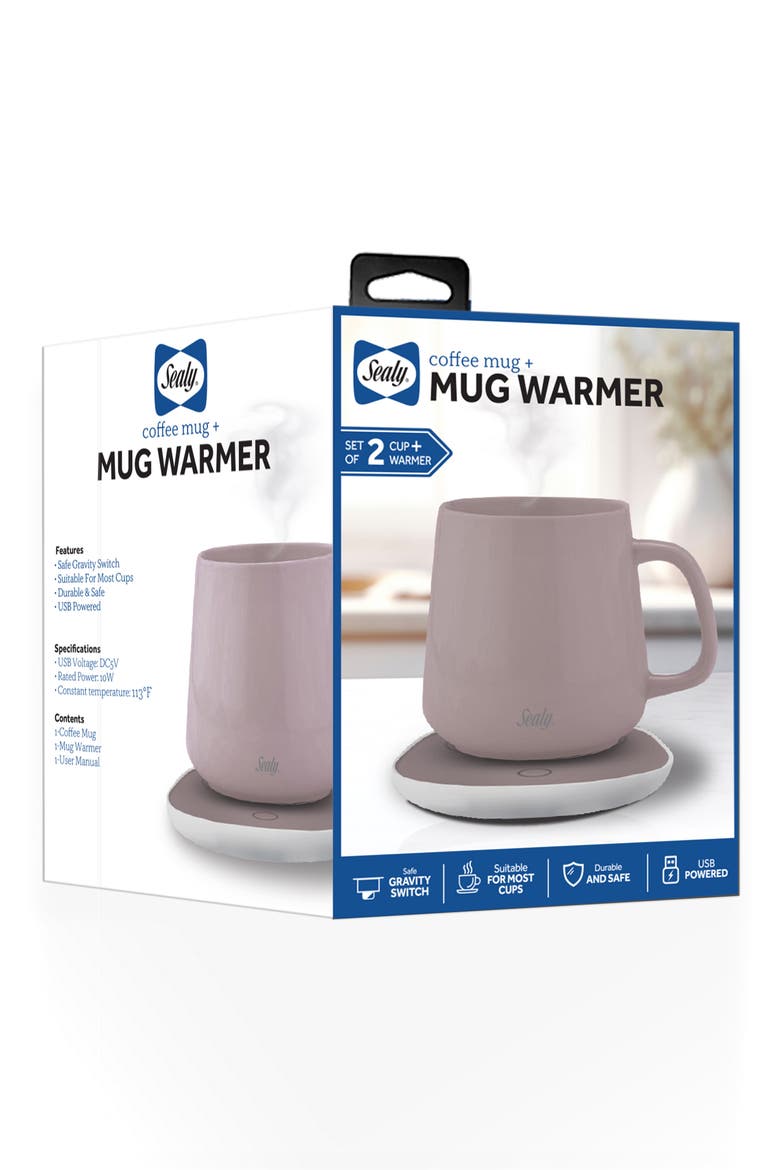 Coffee Mug & Warmer Pad Set, Alternate, color, PINK