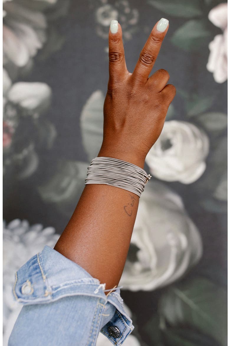 Dia Stainless Steel Bracelets, Alternate, color, STAINLESS