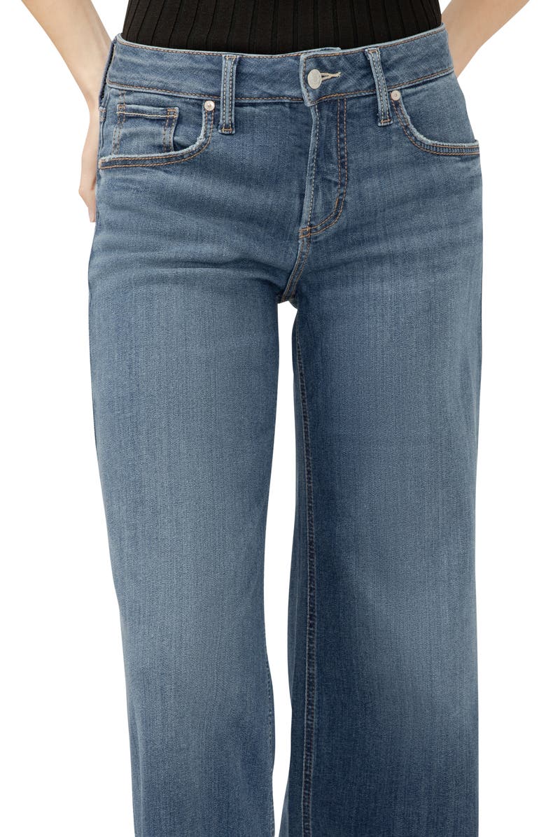 Silver Jeans Co. Suki Curvy Mid Rise Wide Leg Jeans, Alternate, color, 