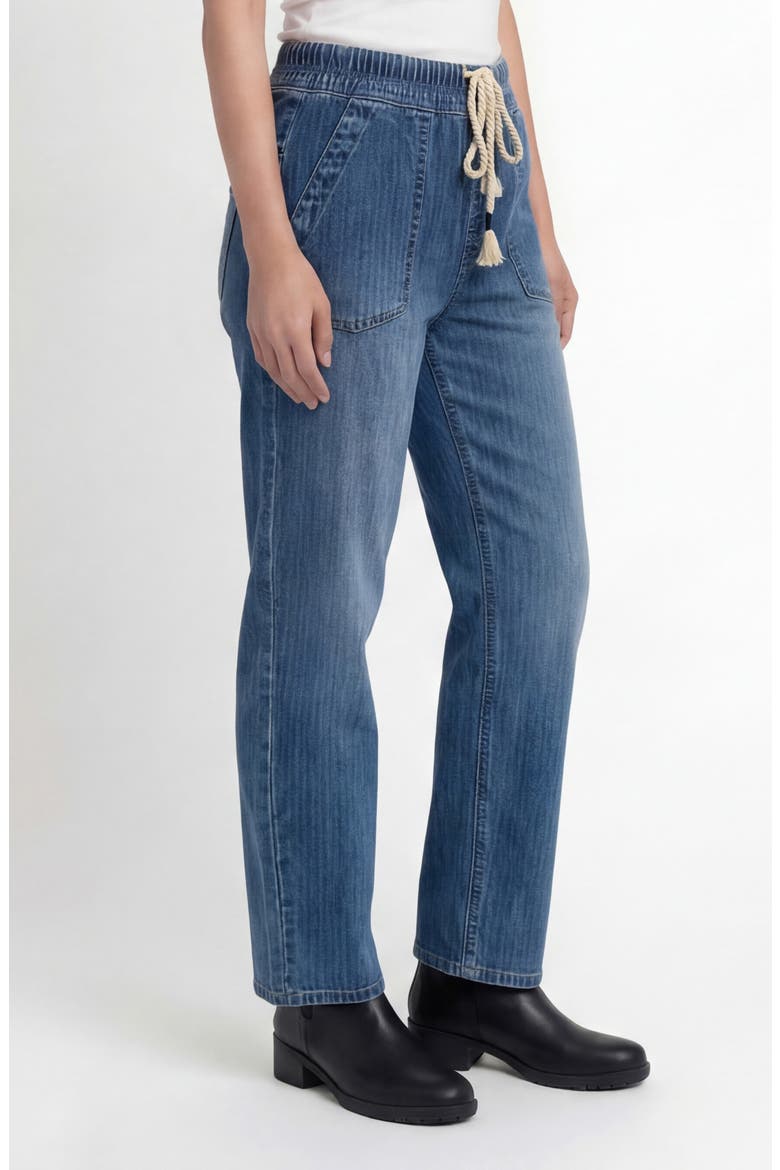 Stella High Rise Soft Barrel Leg Jeans, Alternate, color, RAILROAD STRIPE