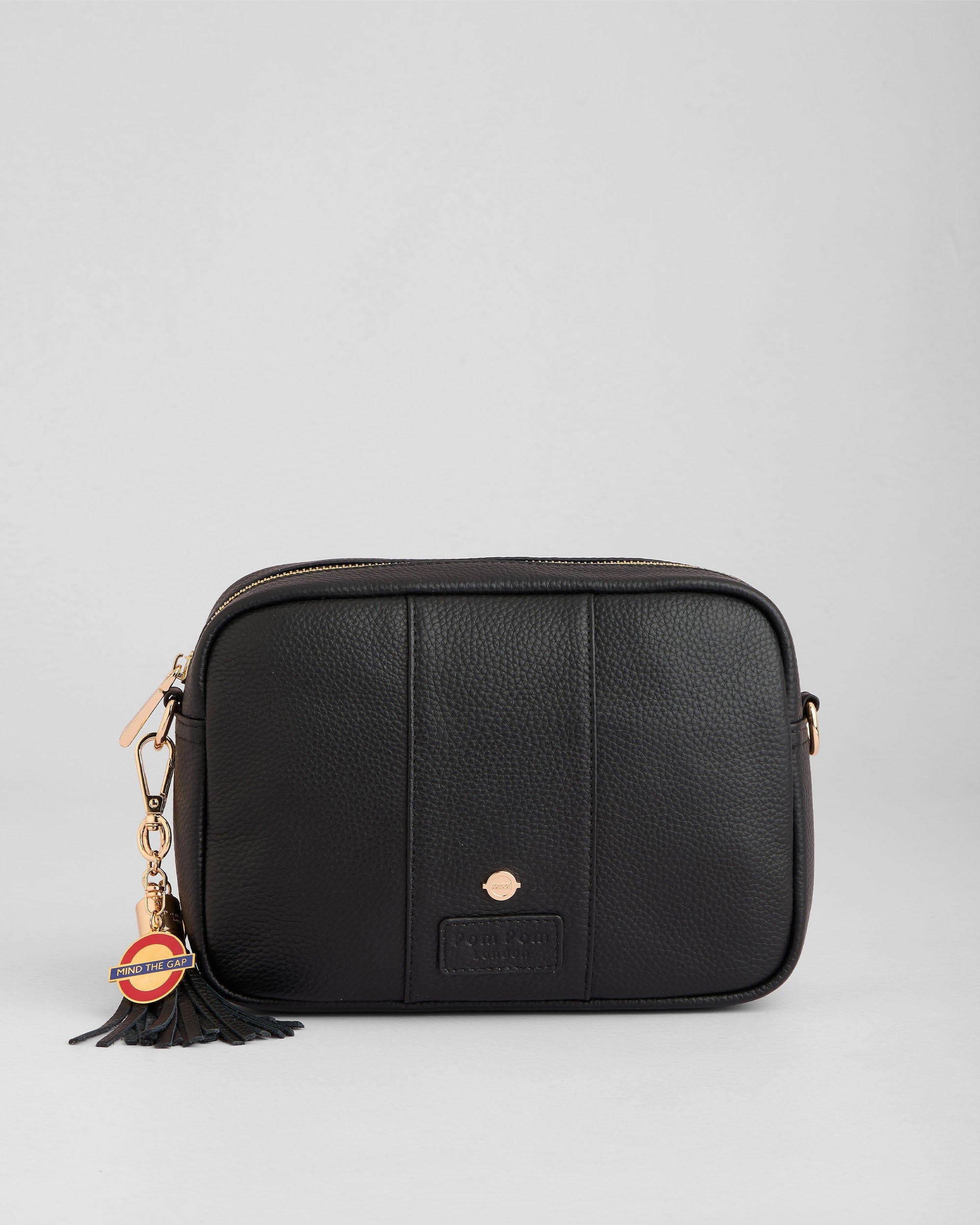 Pom Pom London City Crossbody Bag, Main, color, Northern Black