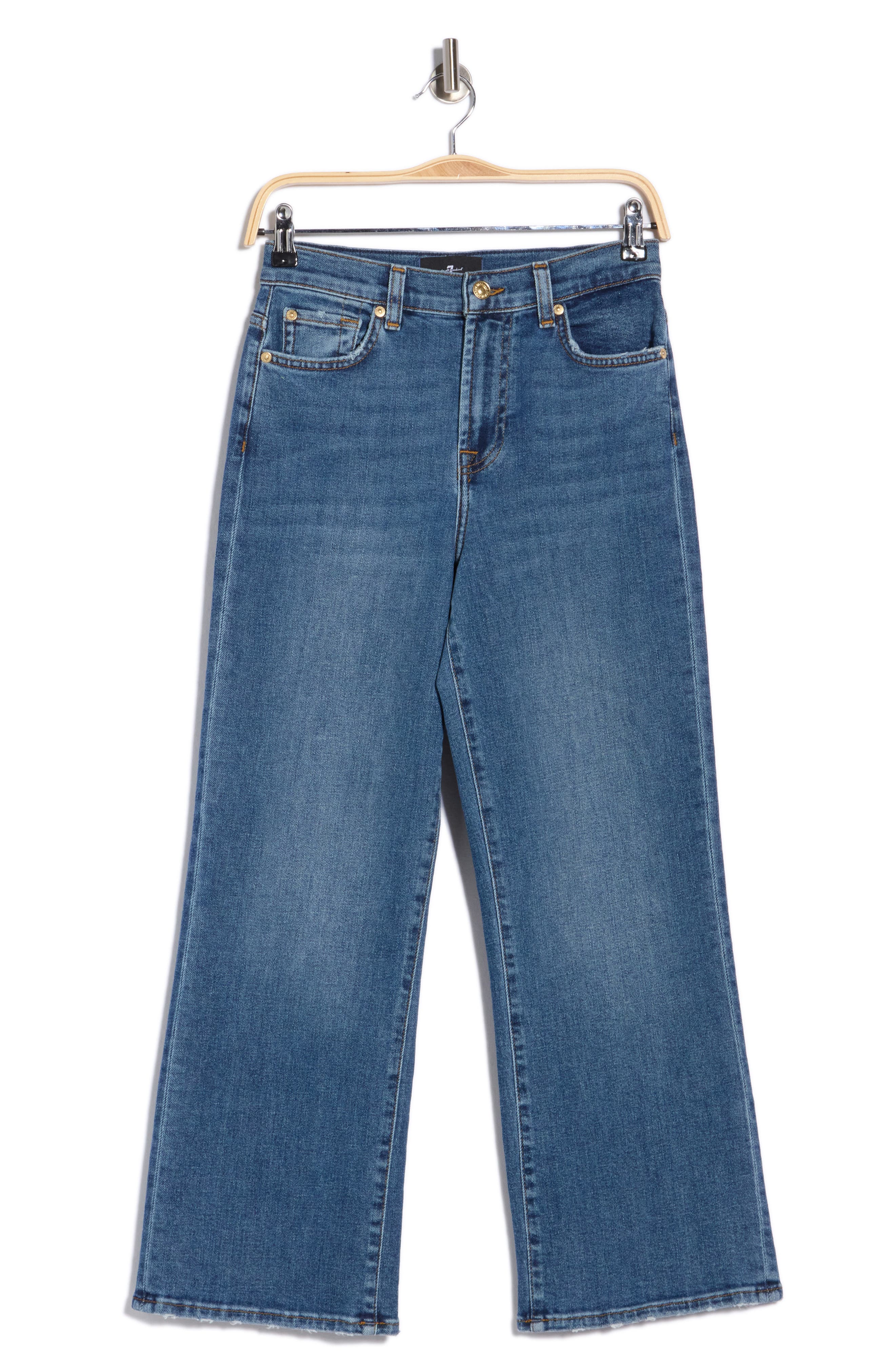 Alexa High Waist Cropped Wide Leg Jeans