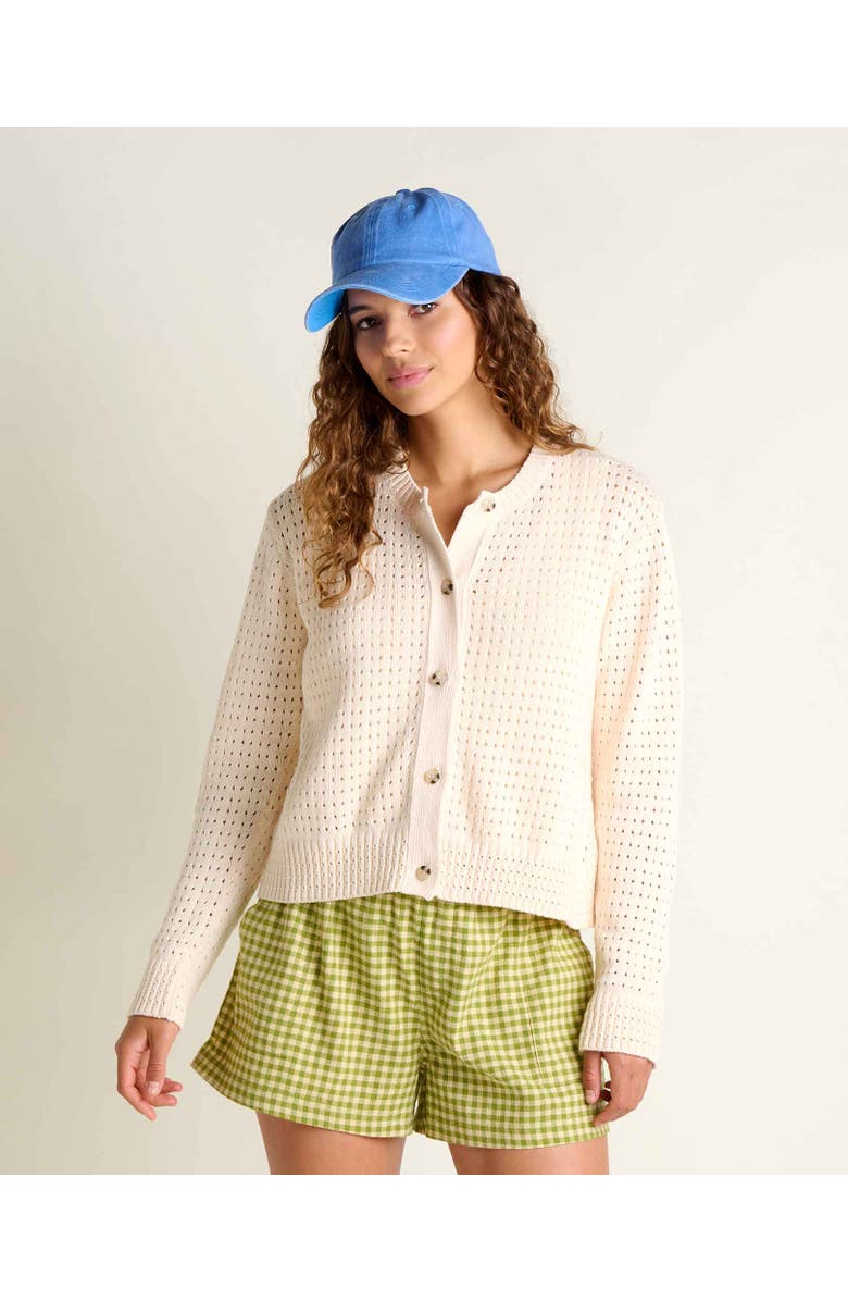 Toad & Co Bianca Pointelle Cardigan, Alternate, color, Salt