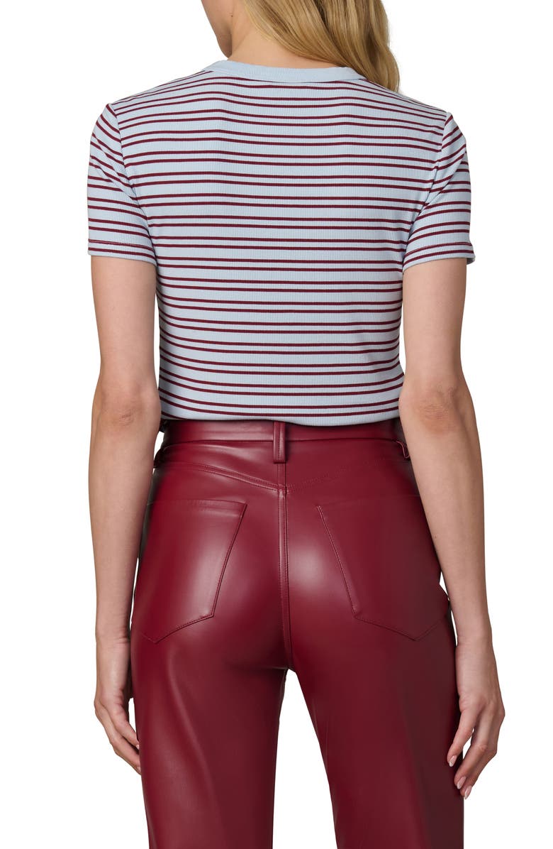 Joe's The Stripe Rib Baby T-Shirt, Alternate, color, Sky/ Syrah Stripe