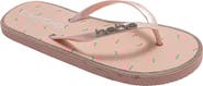 bebe Peach Flip Flop