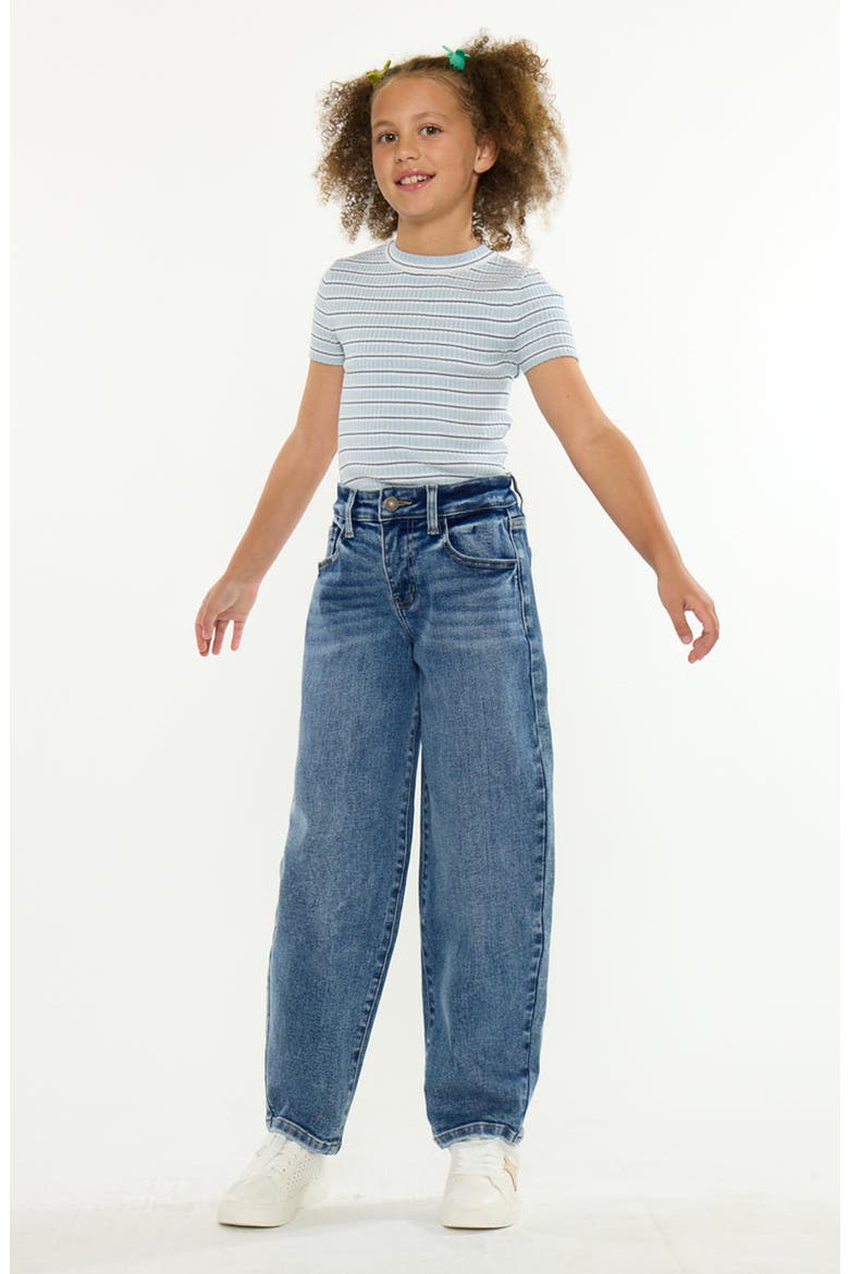 Jill High Rise Barrel Jeans, Alternate, color, Medium Wash