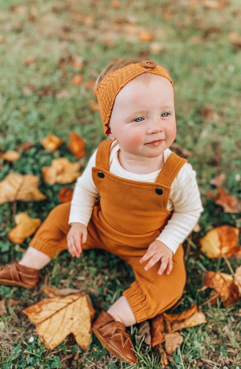 L'ovedbaby Corduroy Romper, Alternate, color, Butterscotch