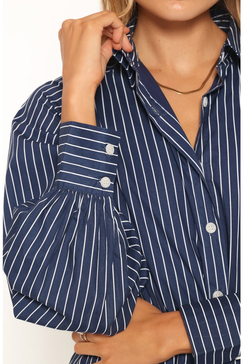Hansel Long Sleeve Maxi Dress, Alternate, color, NAVY STRIPE
