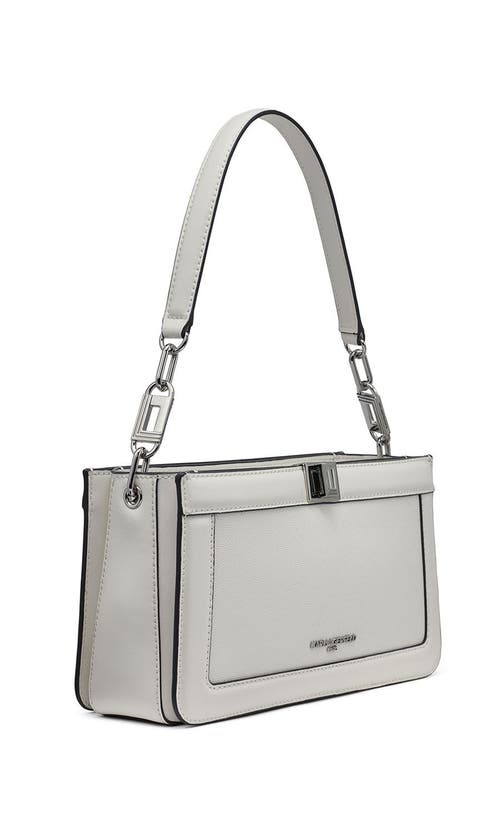 Karl Lagerfeld Paris Ivette Shoulder In Winter White/silver