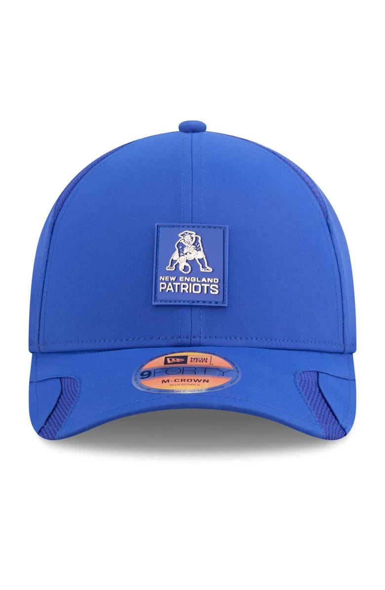 New Era Men's New Era Royal New England Patriots 2025 Sideline Throwback M-Crown 9FORTY Adjustable Hat, Alternate, color, Royal