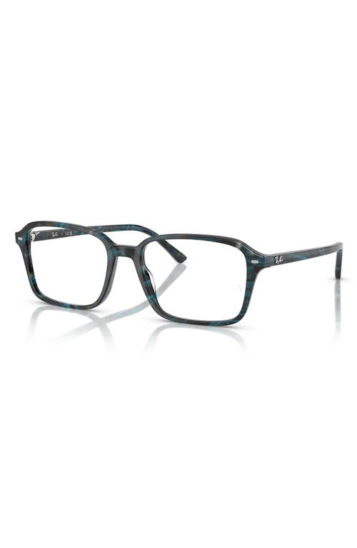 Ray Ban Ray-ban 56mm Square Optical Glasses In Fantasy Blue