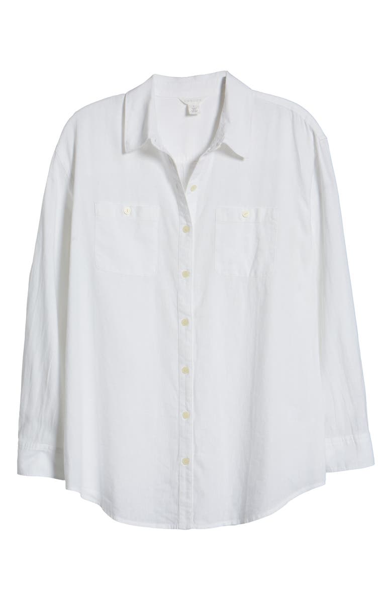 Caslon<sup>®</sup> Women's Linen Button-Up Shirt, Alternate, color,