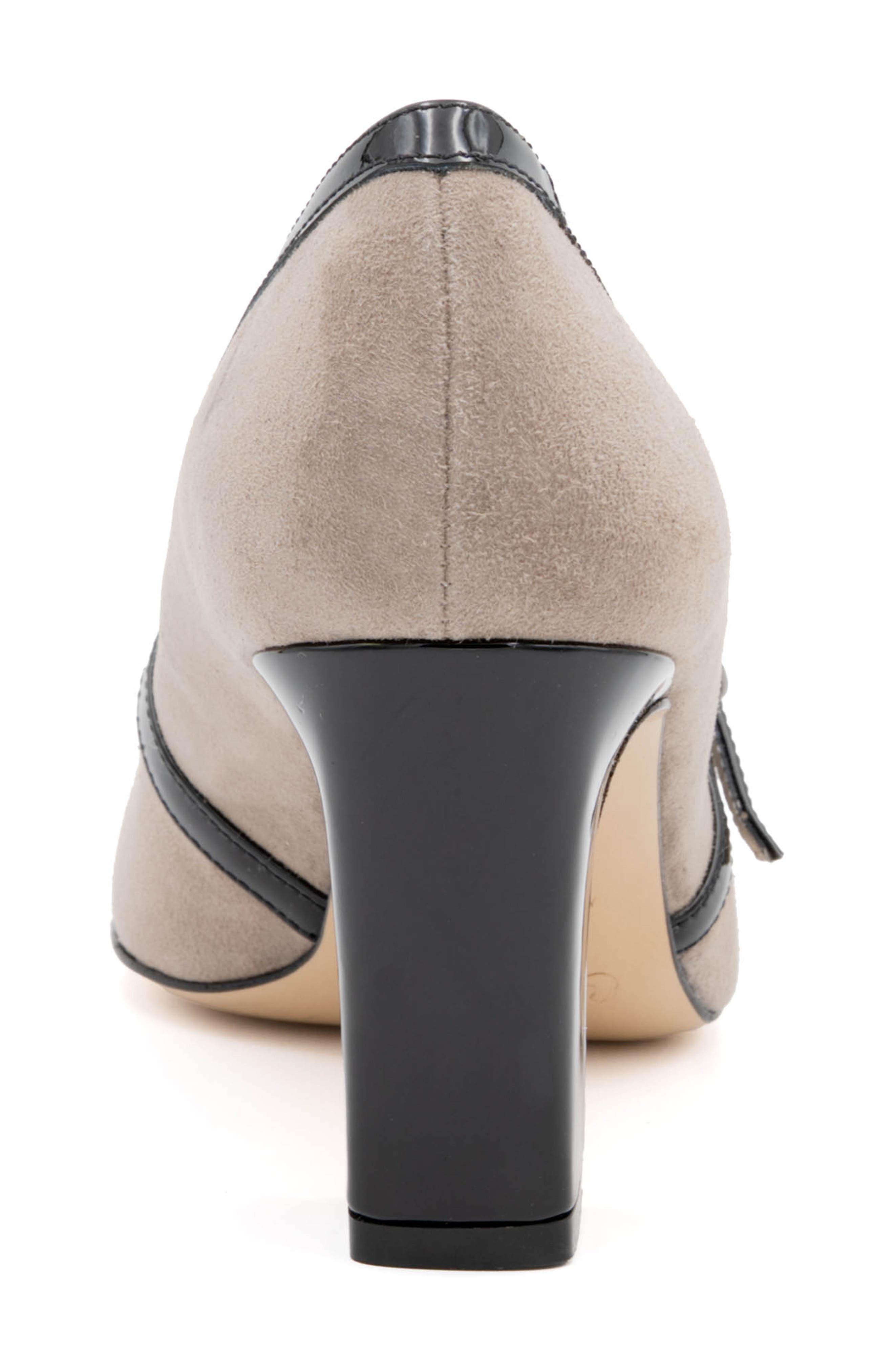 Flavio Mary Jane Pump, Alternate, color, OAT CASHMERE BLACK VERNICE