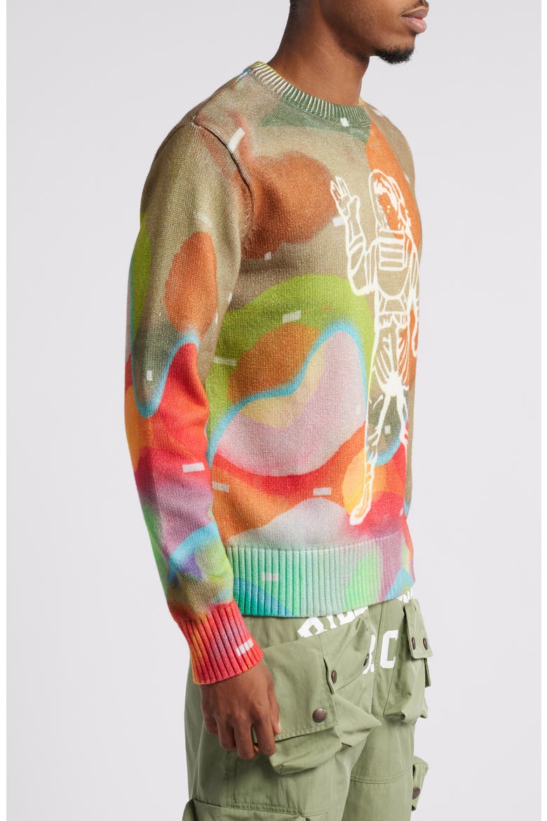 Thermal Astro Print Sweater, Alternate, color, NOMAD