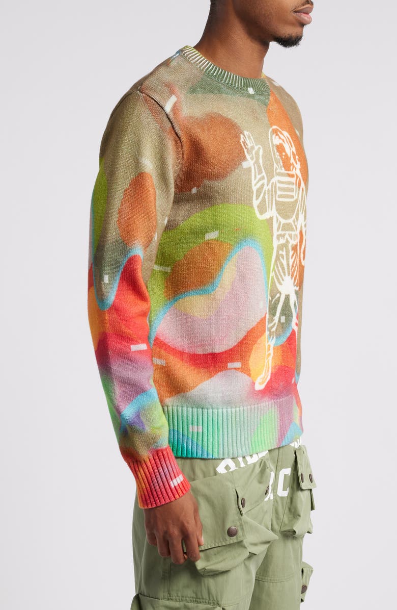 Billionaire Boys Club Thermal Astro Print Sweater, Alternate, color, Nomad
