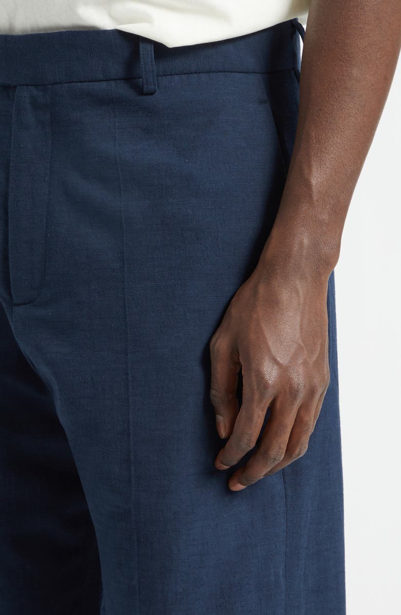 PALMES Cotton Trousers, Alternate, color, Navy