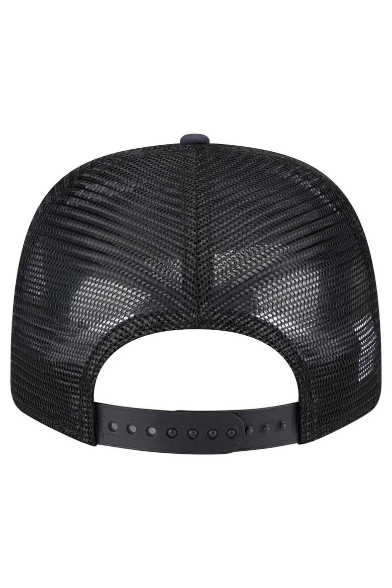 Men's New Era  Navy/Black Cincinnati Bengals Adventure Drinks Pattern 9SEVENTY Stretch-Snap Hat, Alternate, color, Navy