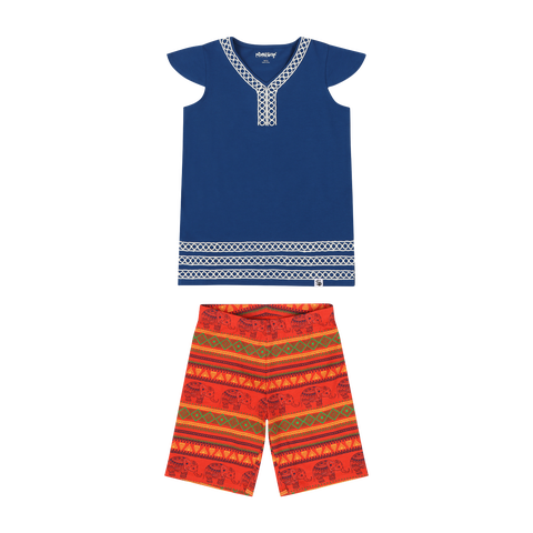 Girls Burda Tunic & Short Set