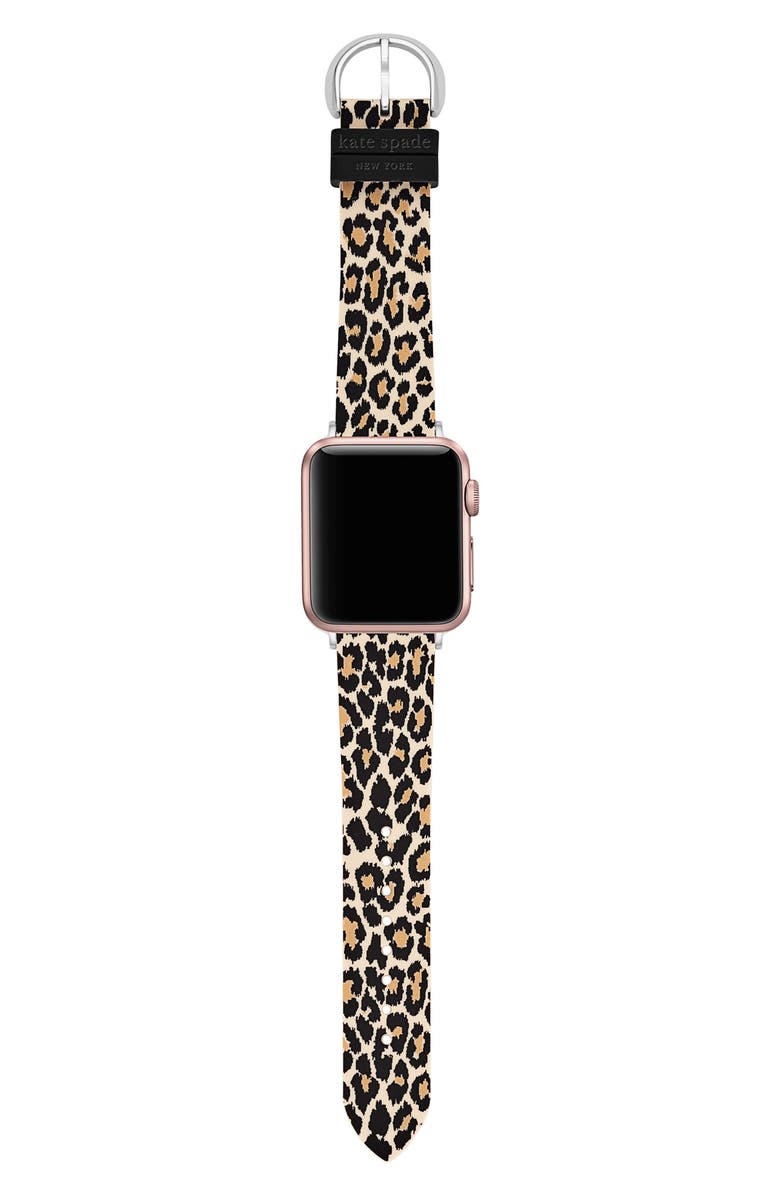 Kate Spade New York silicone Apple Watch<sup>®</sup> watchband, Alternate, color,