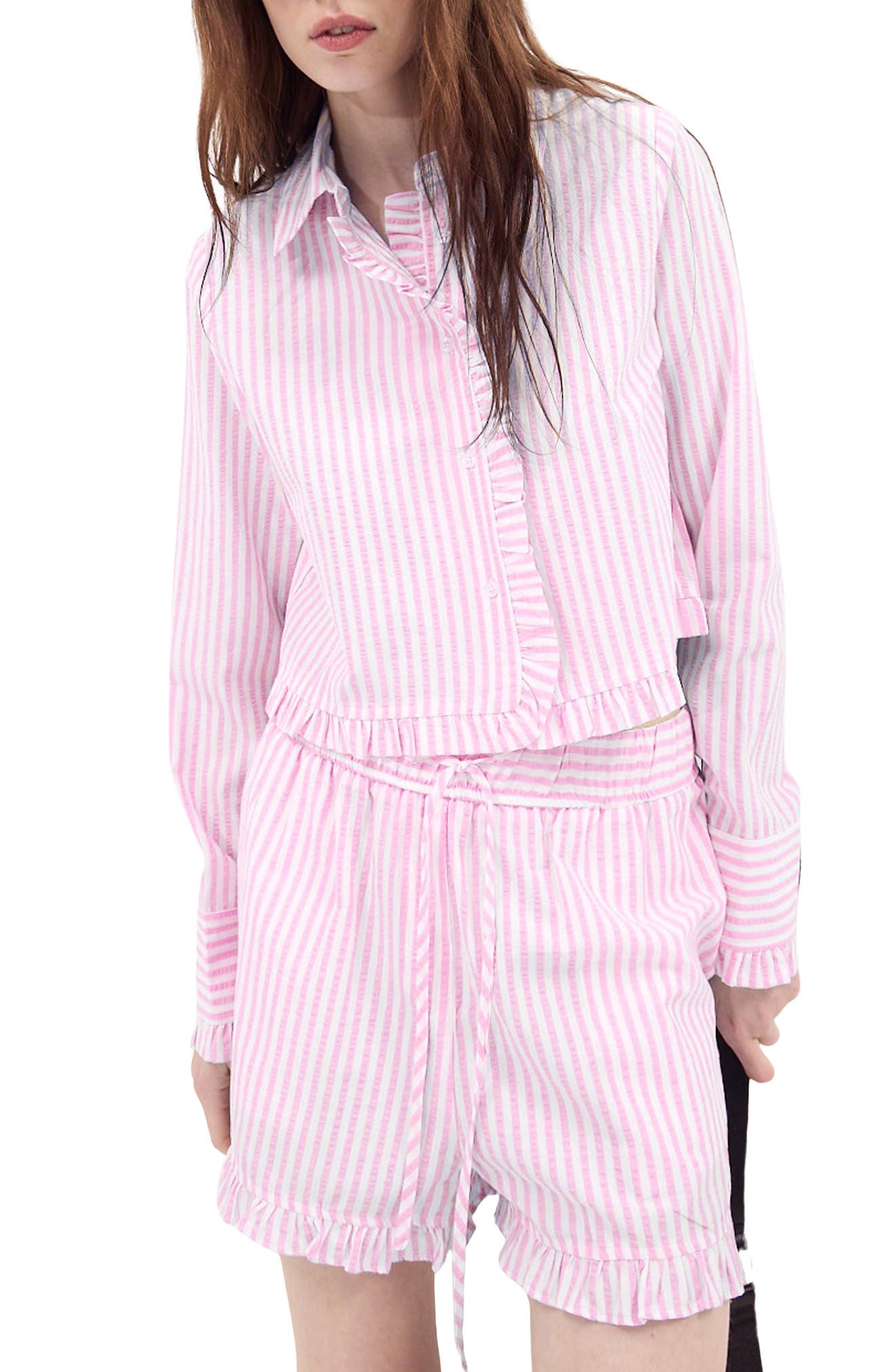Split Crop Shirt - image 3