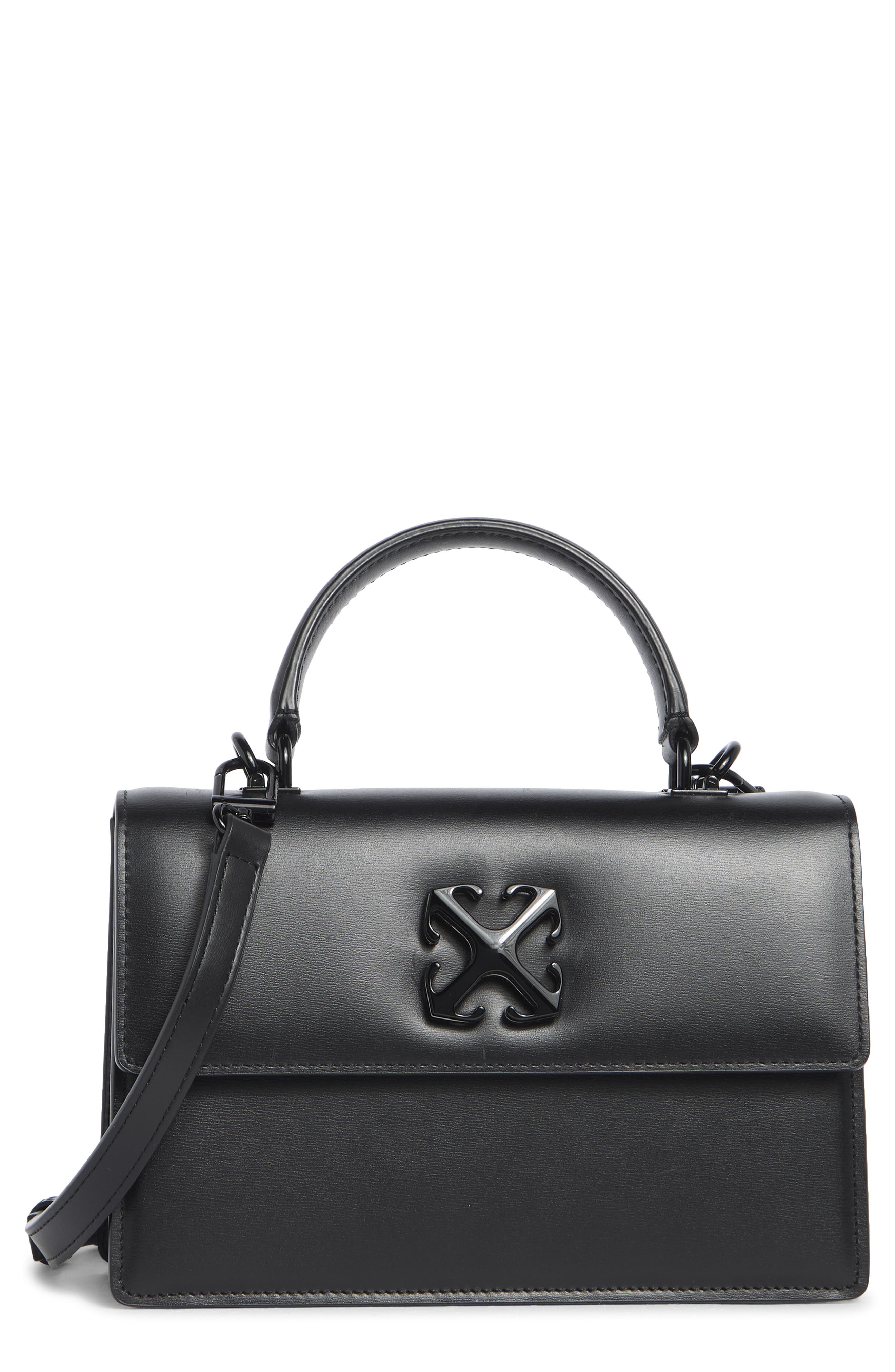 Off-White Jitney 1.4 Leather Top Handle Bag, Main, color, 