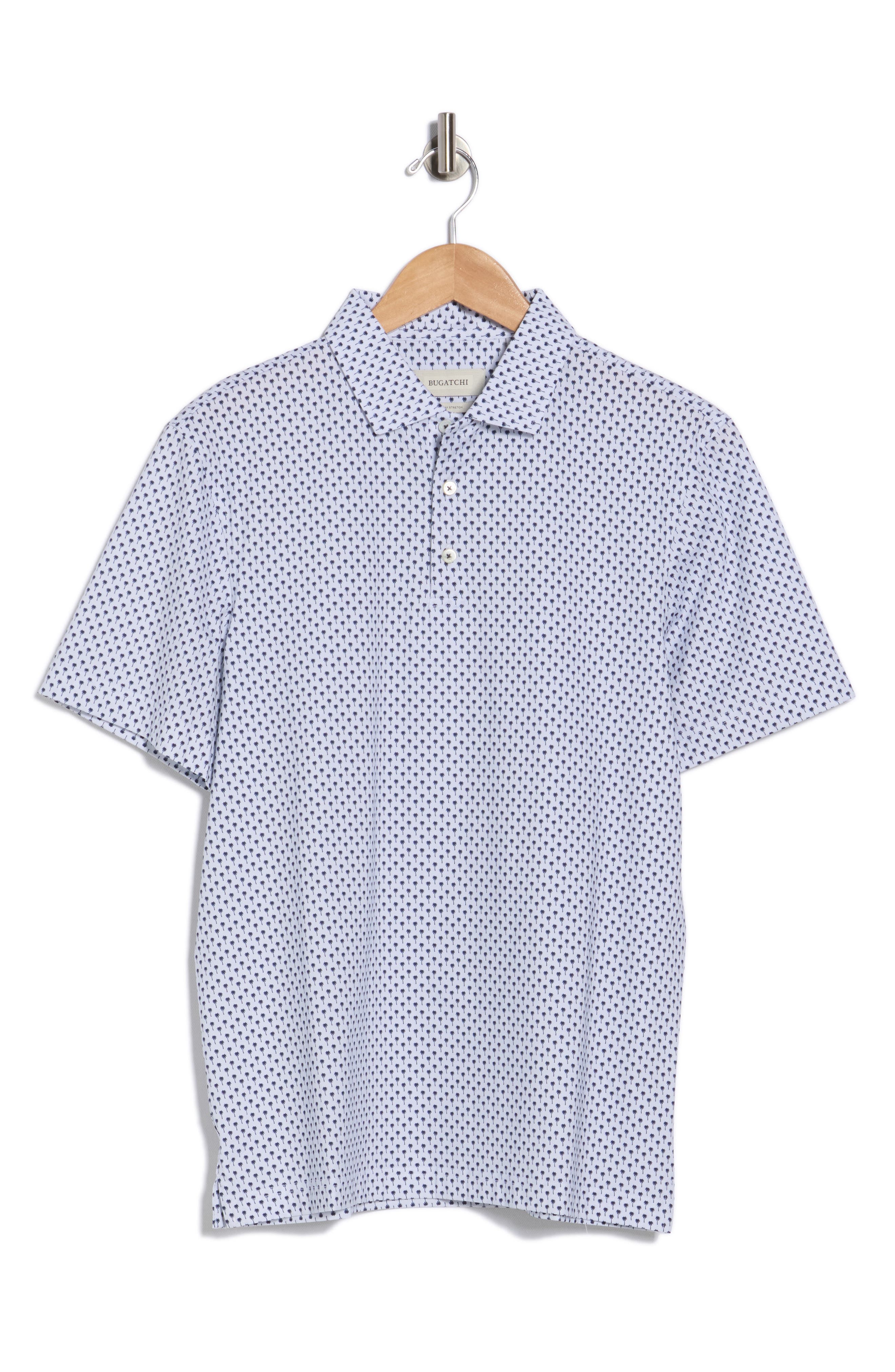 Bugatchi Palm Tree Stretch Cotton Knit Polo