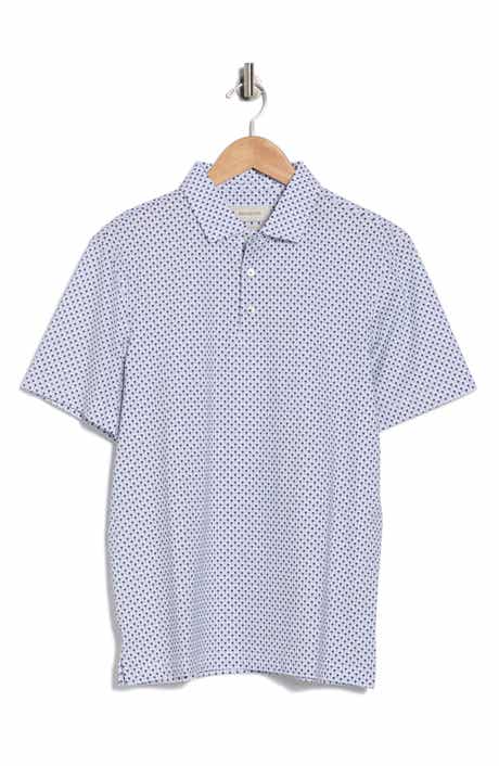 Bugatchi Palm Tree Stretch Cotton Knit Polo