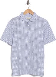 Bugatchi Palm Tree Stretch Cotton Knit Polo