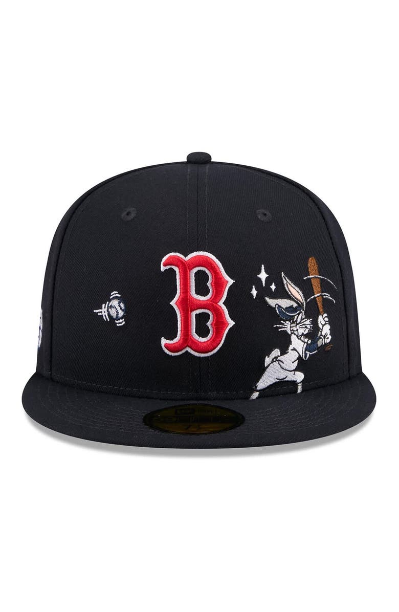 New Era Men's New Era Navy Boston Red Sox Looney Tunes Bugs Bunny 59FIFTY Fitted Hat, Alternate, color, Navy