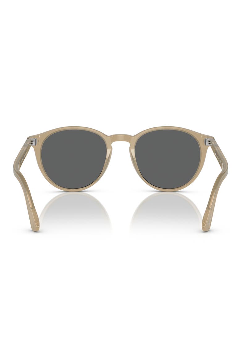 52mm Round Sunglasses, Alternate, color, OPAL BEIGE
