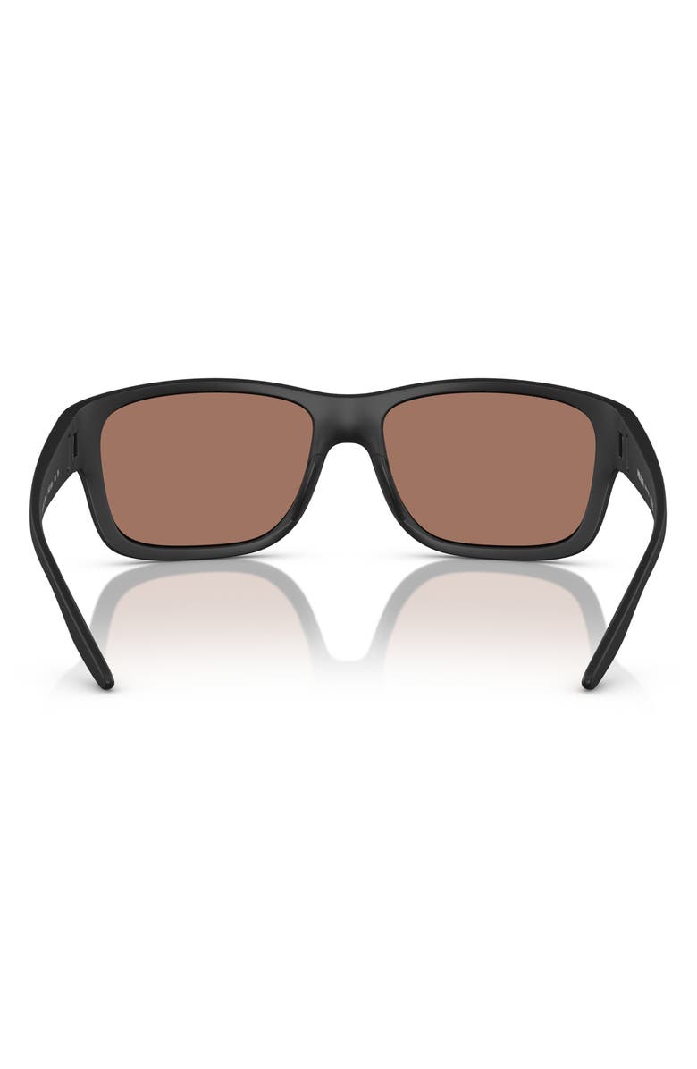 Prada Linea Rossa 59mm Polarized Square Sunglasses, Alternate, color, 