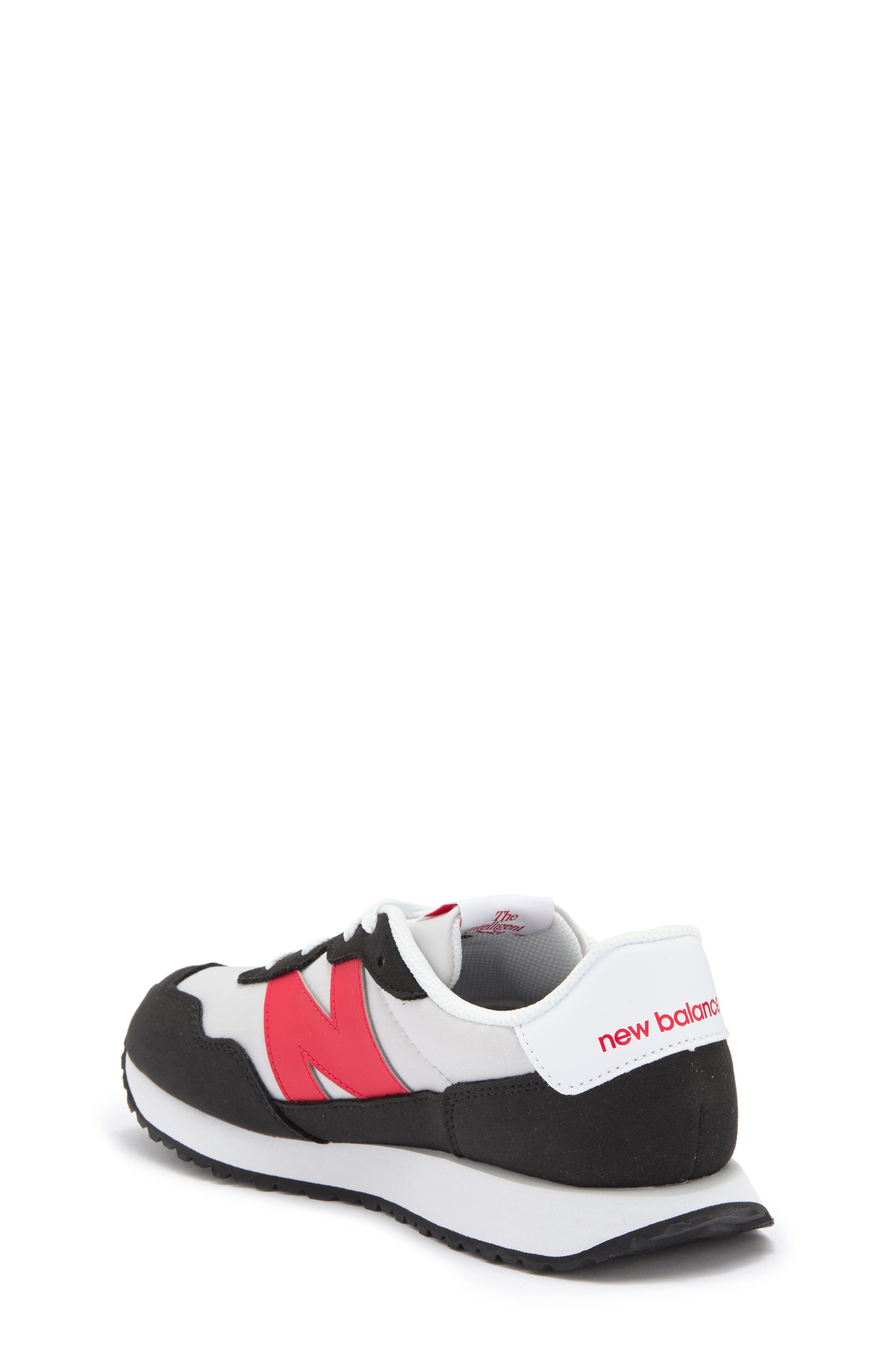New Balance Kids' 237 Sneaker, Alternate, color, Grey Matter/ True Red